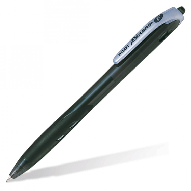Ручка шариковая PILOT Rexgrip черная 0,7мм