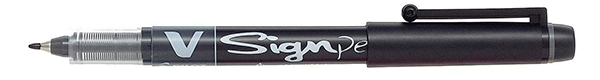В подарок капиллярная ручка PILOT V Sign Pen черная 2,0 мм В подарок капиллярная ручка PILOT V Sign Pen черная 2,0 мм