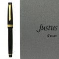 Ручка перьевая PILOT Justus 95 черный корпус с золотом перо M 11