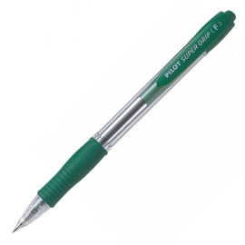 Ручка шариковая PILOT Super Grip зеленая 0,7мм