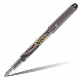Ручка перьевая PILOT V-Pen Silver черная 0,7мм