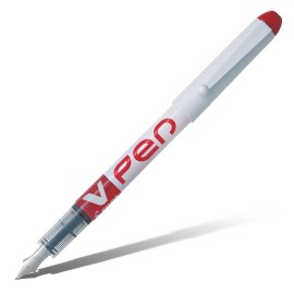 Ручка перьевая PILOT V-Pen White красная 0,7мм