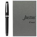 Ручка перьевая PILOT Justus 95 черный корпус с родиевым покрытием перо M 7