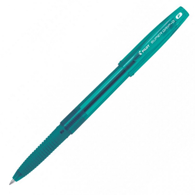 Ручка шариковая PILOT Super Grip G Neon темно-зеленая 0,7мм