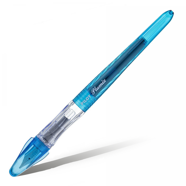 Ручка перьевая PILOT Plumix Neon Medium голубой корпус