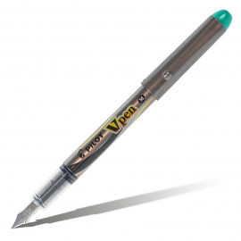 Ручка перьевая PILOT V-Pen Silver светло-зеленая 0,7мм