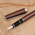 Ручка перьевая PILOT Falcon Metal Brown коричневый корпус перо F 3