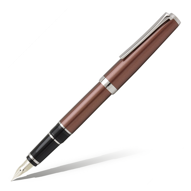 Ручка перьевая PILOT Falcon Metal Brown коричневый корпус перо F