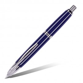 Ручка перьевая PILOT Capless Rhodium Trims синий корпус перо F