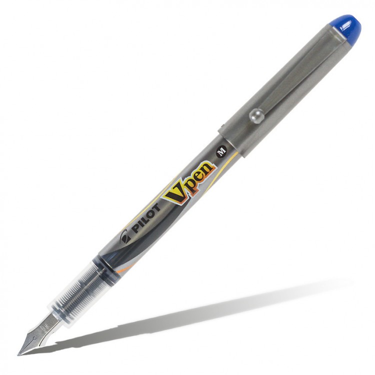 Ручка перьевая PILOT V-Pen Silver синяя 0,7мм