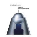 Стержень шариковый Pilot RFNS-GG синий 0,7мм 2 шт. 3