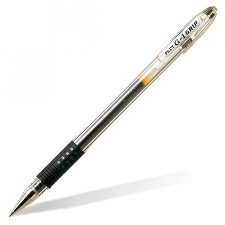 Ручка для ЕГЭ гелевая Pilot G1 Grip черная 0,5мм