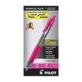 Ручка гелевая PILOT G2 розовая 0,7мм 3