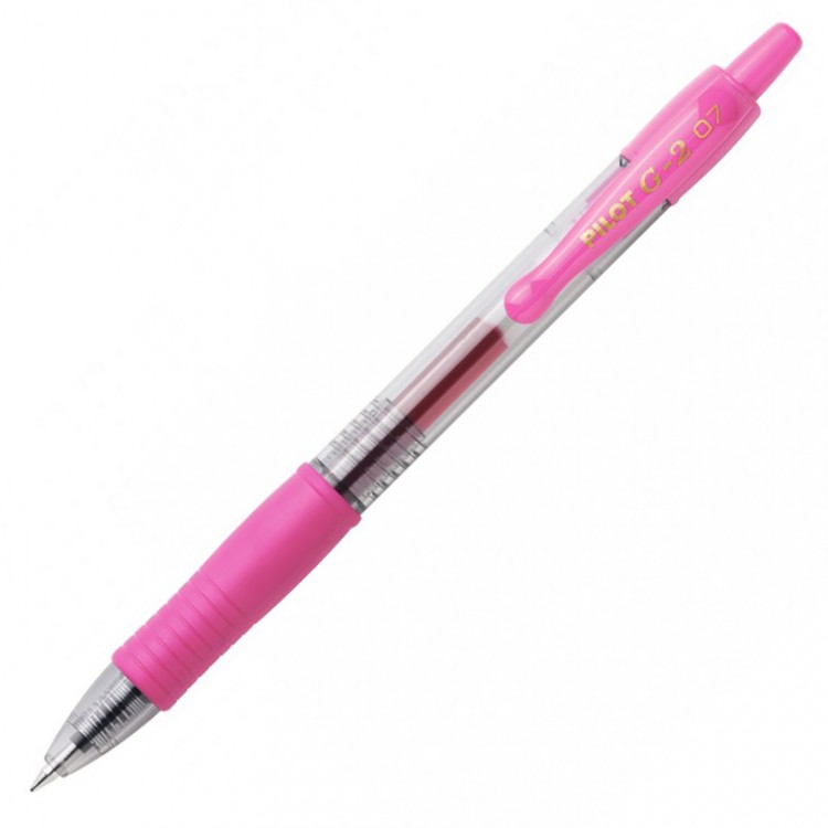 Ручка гелевая PILOT G2 розовая 0,7мм