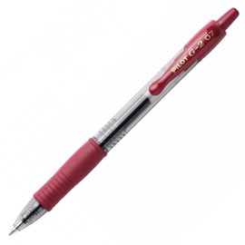 Ручка гелевая PILOT G2 темно-красная 0,7мм