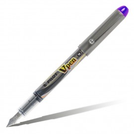 Ручка перьевая PILOT V-Pen Silver фиолетовая 0,7мм