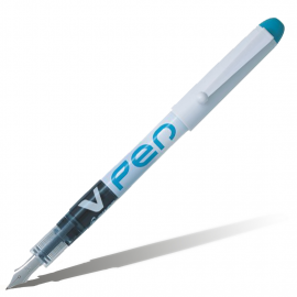 Ручка перьевая PILOT V-Pen White бирюзовая 0,7мм