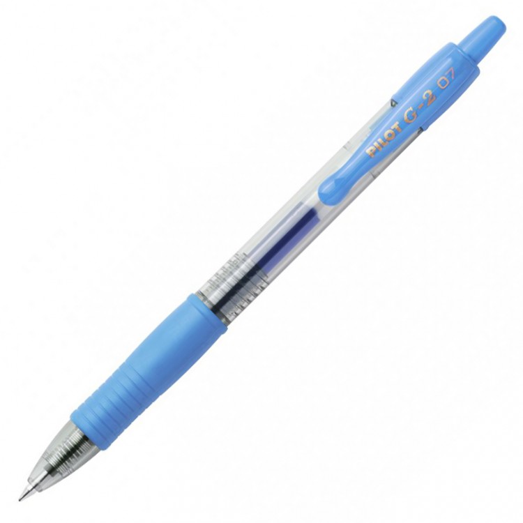 Ручка гелевая PILOT G2 бледно-голубая 0,7мм