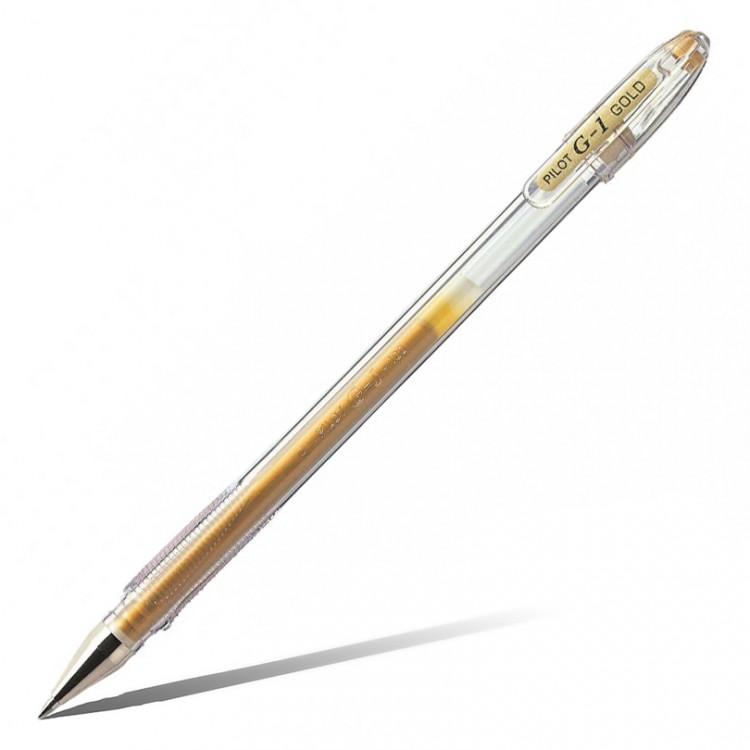 Ручка гелевая PILOT G1 золотая 0,7мм