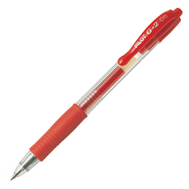 Ручка гелевая PILOT G2 красная 0,5мм