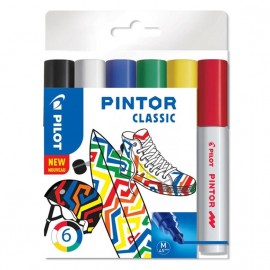 Набор маркеров PILOT PINTOR Classic 4.5мм 6 цветов