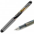 GOODS Ручка перьевая PILOT V-Pen Silver черная 0,7мм 6