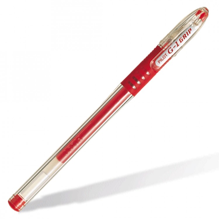 Ручка гелевая Pilot G1 Grip красная 0,5мм