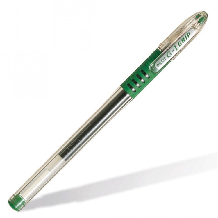 Ручка гелевая Pilot G1 Grip зеленая 0,5мм
