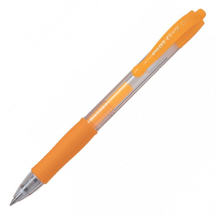 Ручка гелевая PILOT G2 Neon абрикосовая 0,7мм