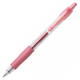 Ручка гелевая PILOT G2 Metal розовая 0,7мм