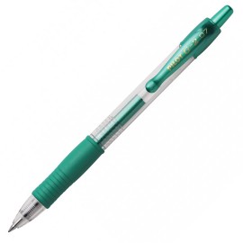 Ручка гелевая PILOT G2 Metal зеленая 0,7мм